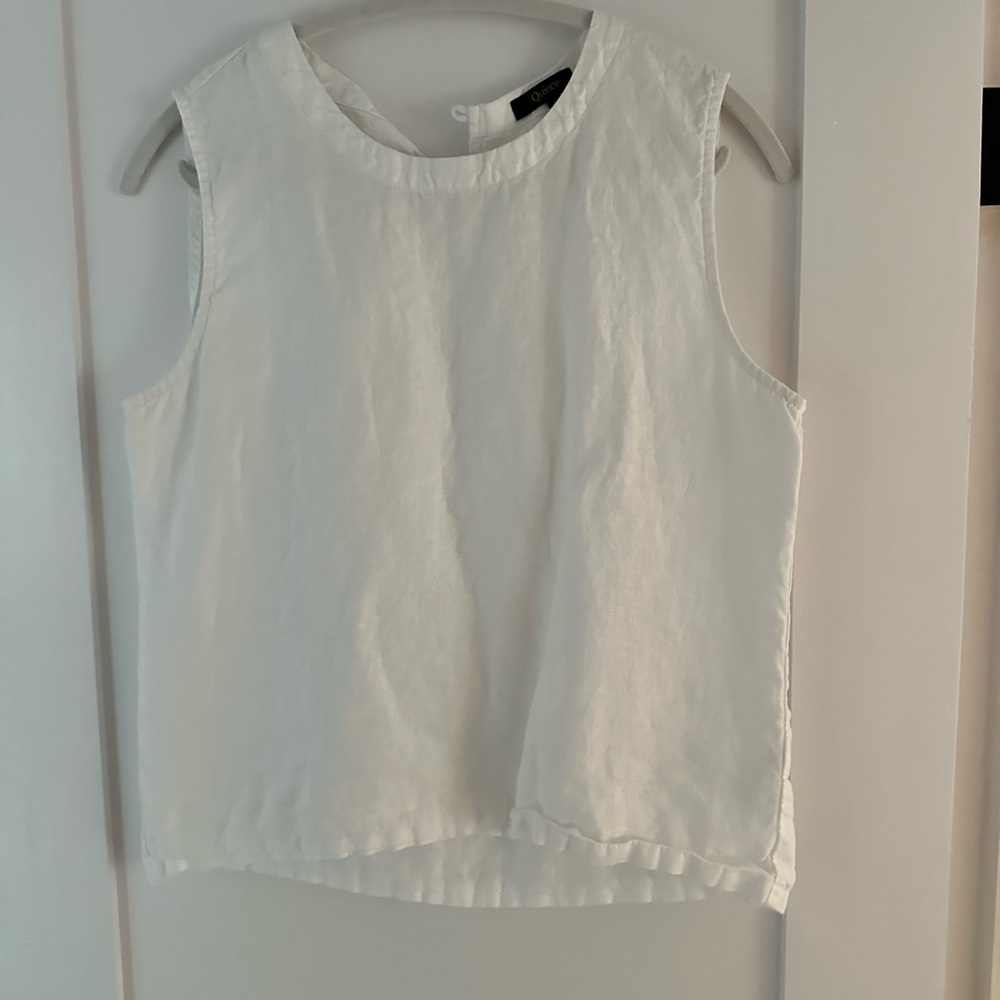 100% European Linen Tank